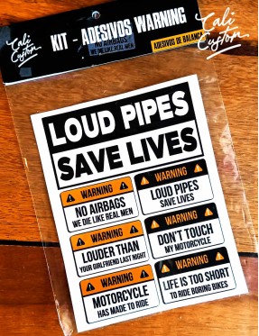 Kit de adesivos - Warning (7 adesivos)