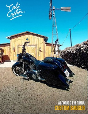 Alforje lateral em fibra - Custom Bagger