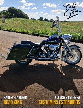 Alforje lateral em fibra - Custom 45 Estendido