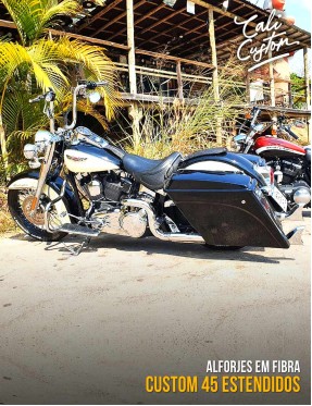 Alforje lateral em fibra - Custom 45 Estendido