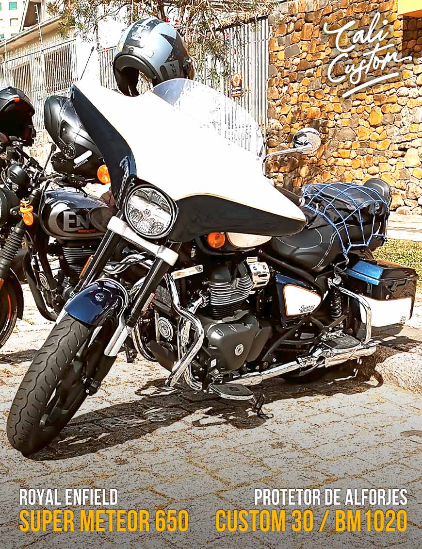 Protetor lateral "mata gato" para  Super Meteor 650