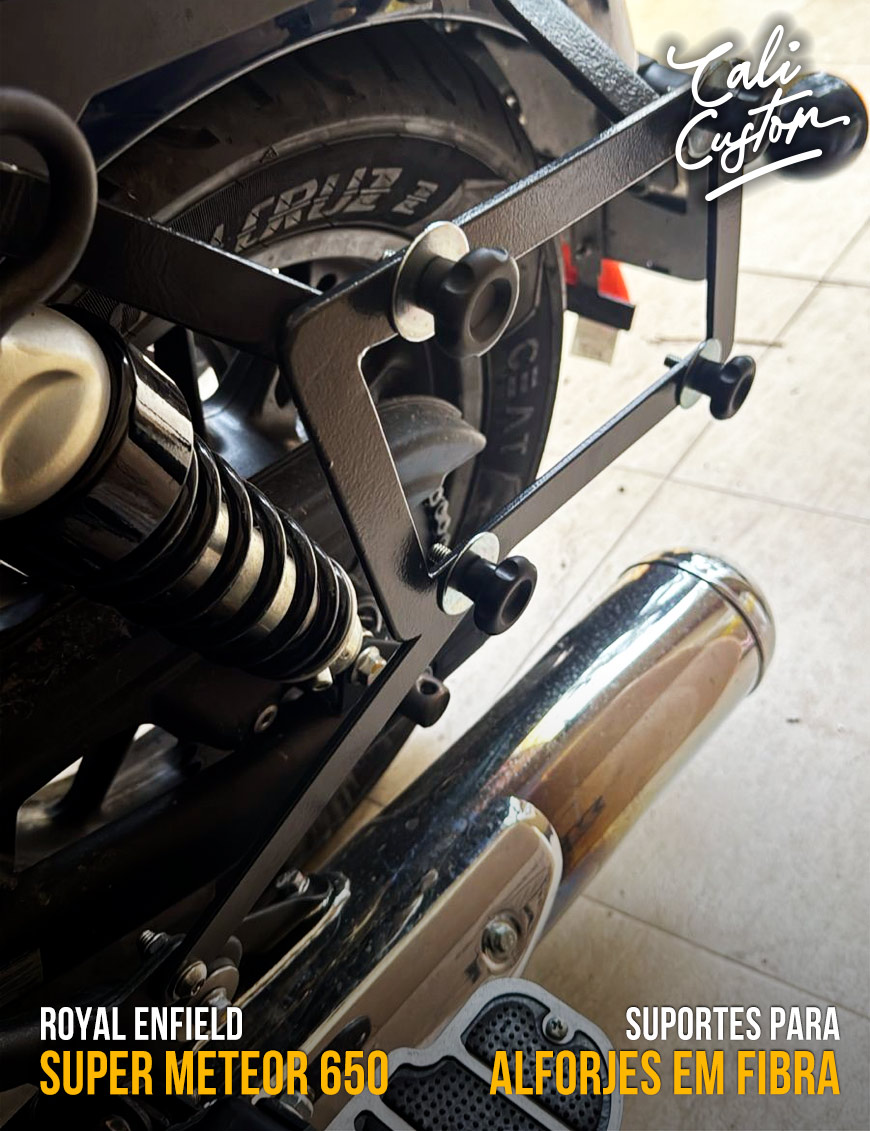 Suportes laterais para alforjes em fibra
