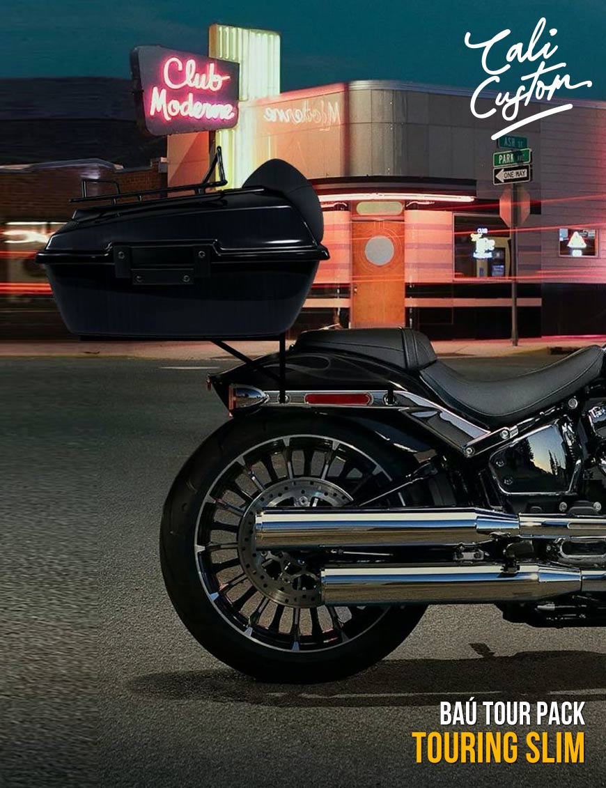 Baú tour pack em fibra de vidro - Touring SLIM