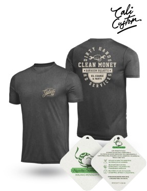 Camiseta Garagem Gularte - Dirty hands, clean money