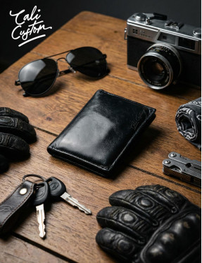 Carteira em Couro Legítimo – Preto ou Marrom