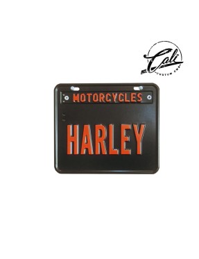 Placa decorativa em aço - Harley Davidson