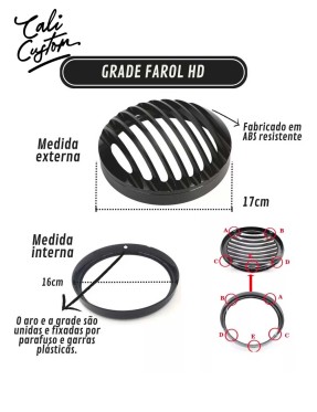 Grade para farol Harley-Davidson Sportster / Iron